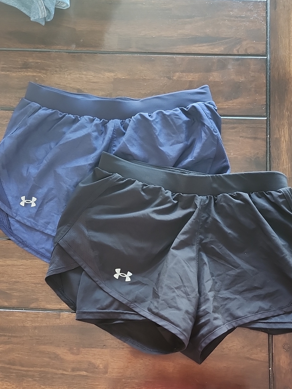 Under Armour Women's Athletic Shorts — Navy and Black